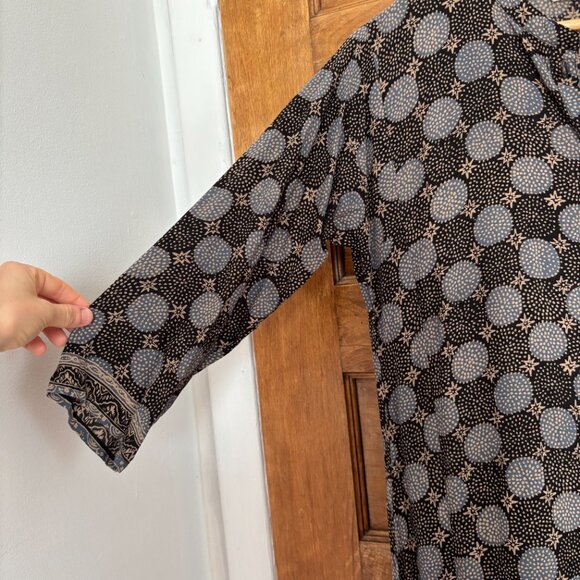 Natalie Martin Isobel Dress in Black Geometric Pattern - XS - Picture 4 of 6